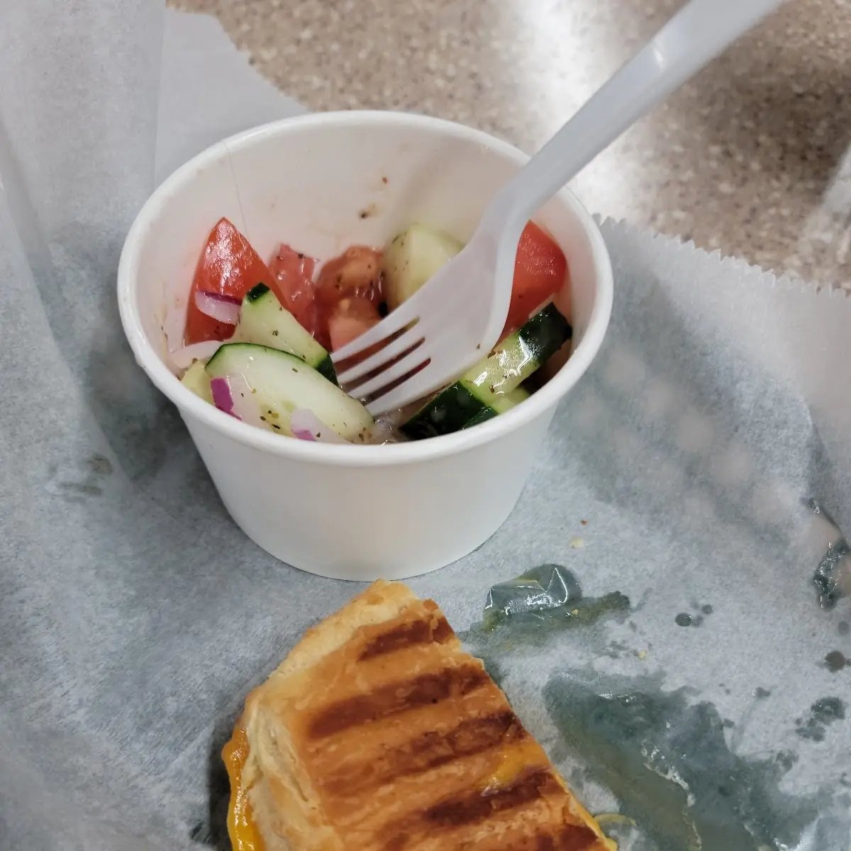 Grilled Cheese & Side Salad
