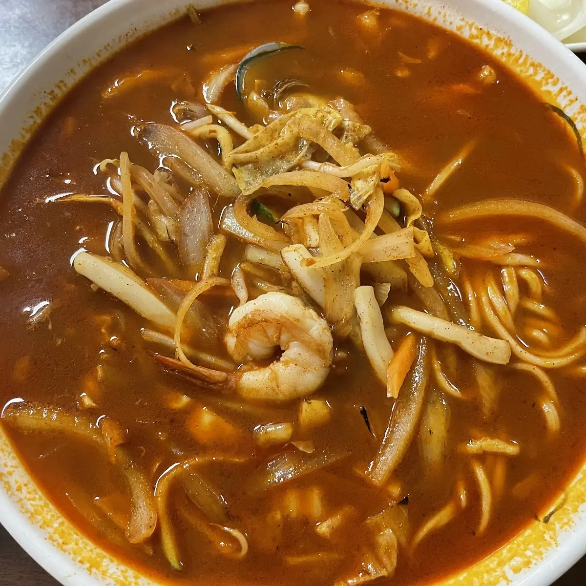 Spicy Seafood Soup Noodles