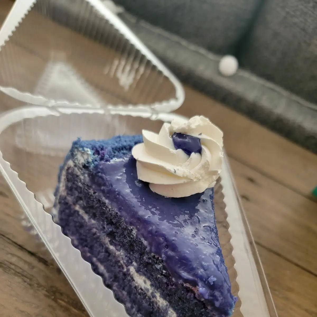 Ube Overload Cake Slice
