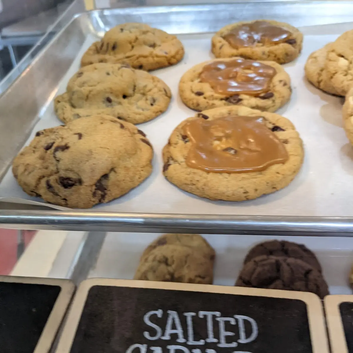 Salted Caramel Chocolate Chip Cookie