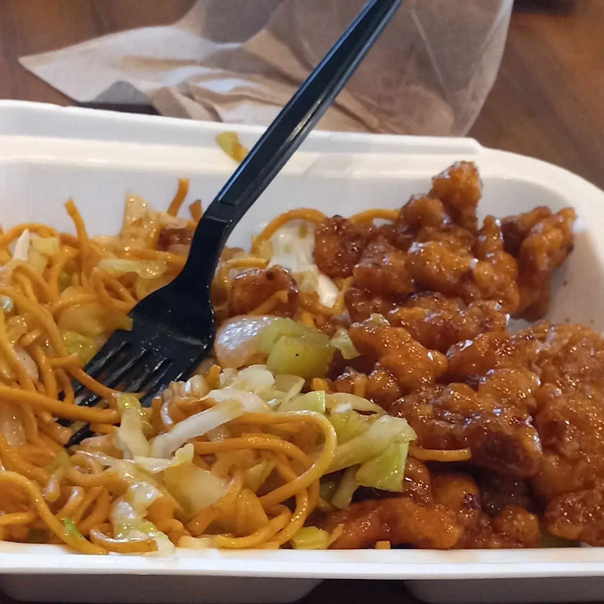 Orange Chicken Chow Mein Noodles