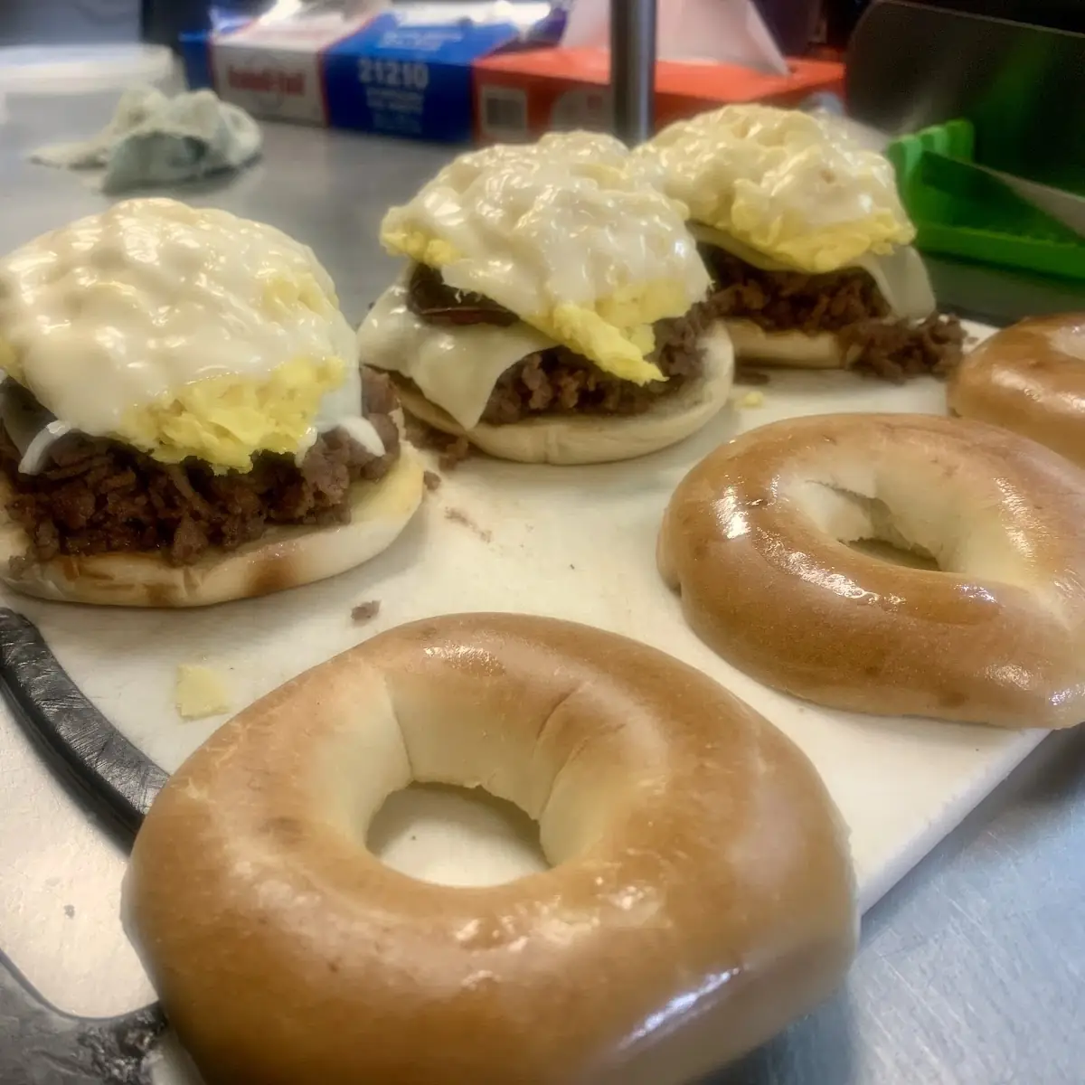Cheesesteak Egg & Cheese Bagel