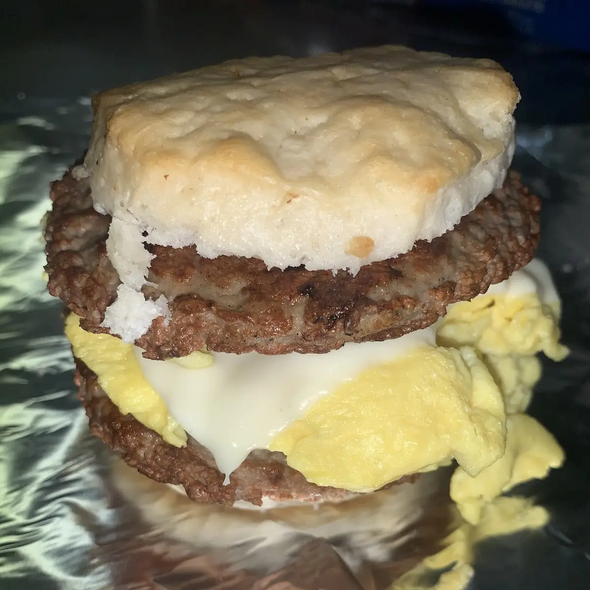 Turkey Sausage Egg & Cheese Sandwich