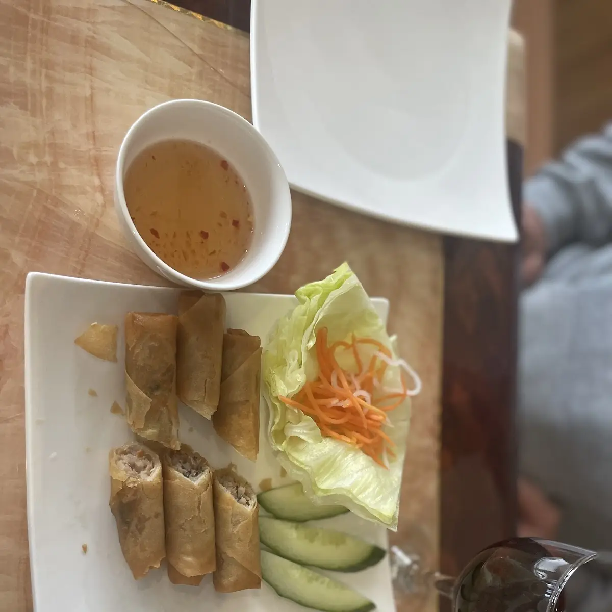 Crispy Spring Rolls Vermicelli Bun Cha Gio