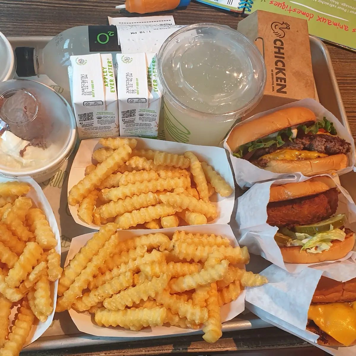 Double Cheeseburger & Fries