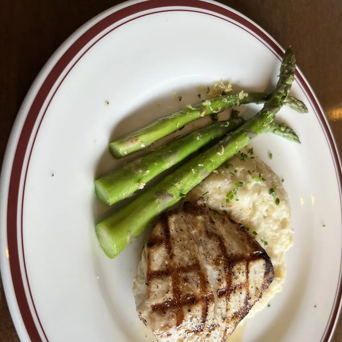 Jumbo Asparagus & Mashed Potatoes