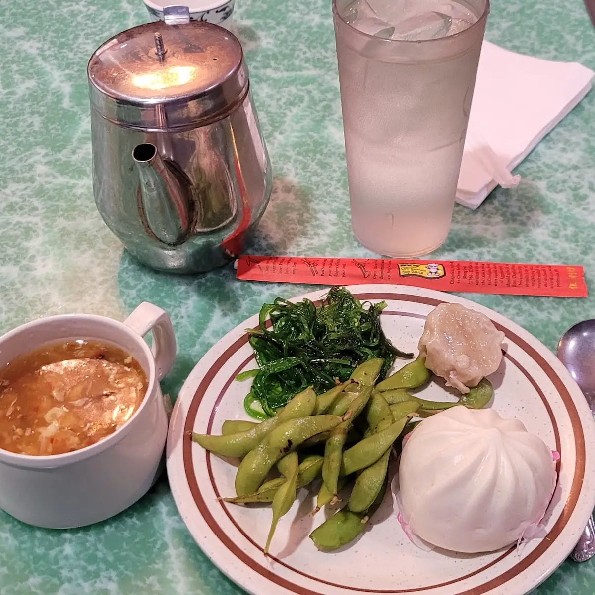 Hot and Sour Soup Dumpling Veggies