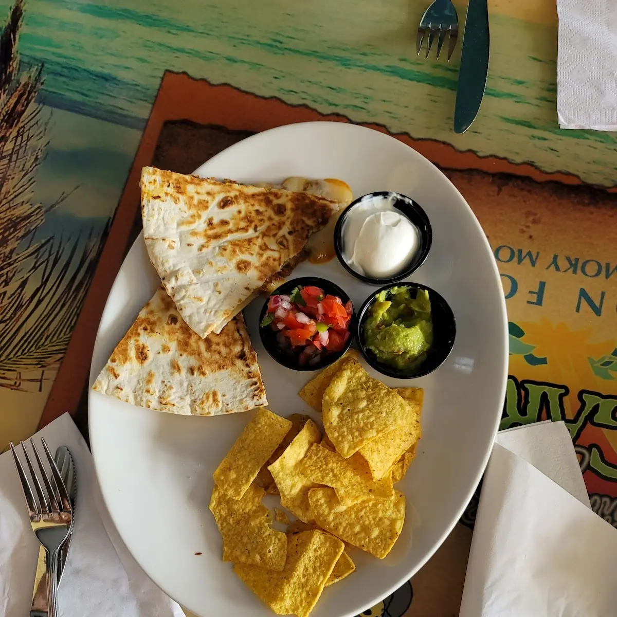 Key West Chicken Quesadilla