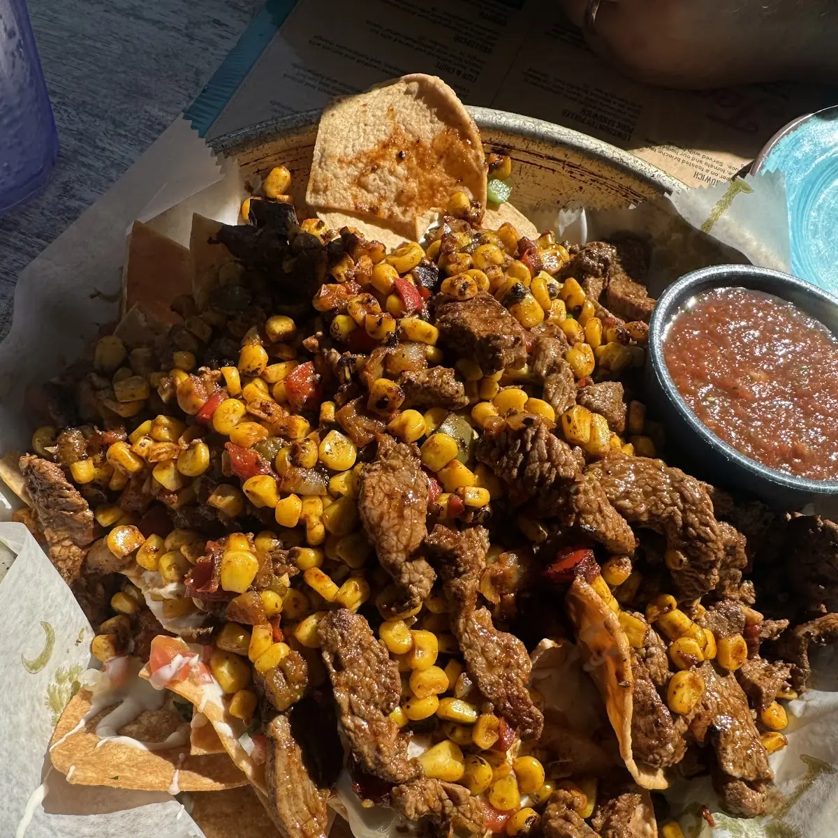 Sandbar Nachos with Pulled Pork