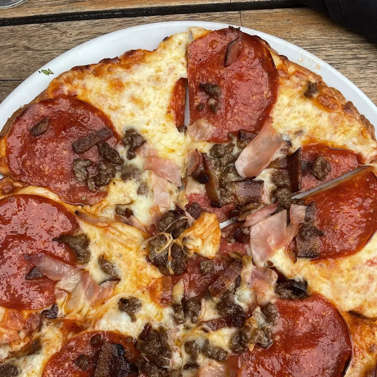 Meat Lovers Flatbread Pizza
