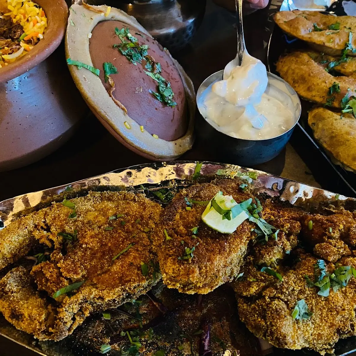 Fried Fish with Onion Rings