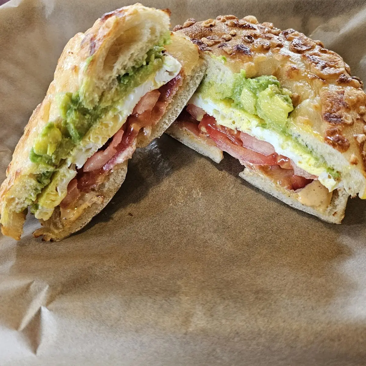 Bacon Avocado & Tomato Egg White Sandwich