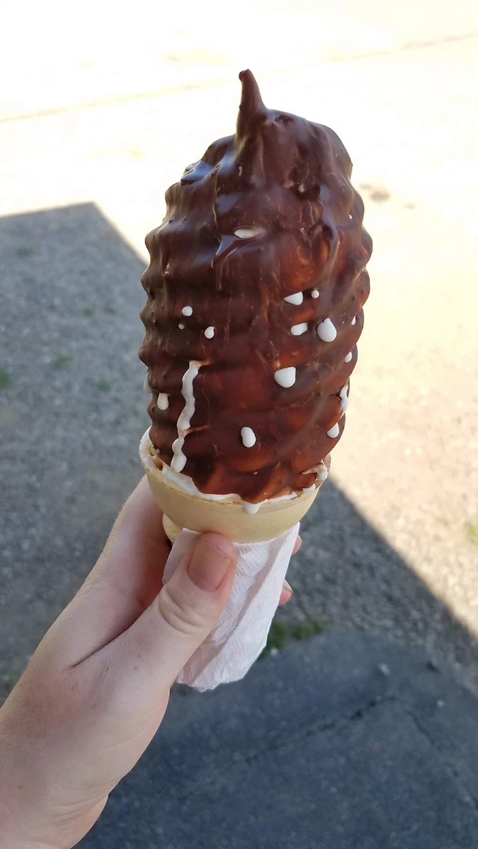 Medium Vanilla Soft Serve Cone with Chocolate Dip