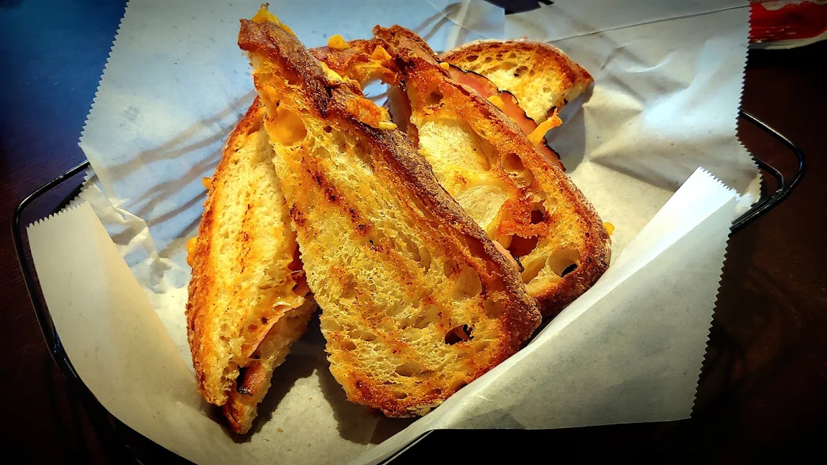 Toasted Bacon and Cheese Sandwich