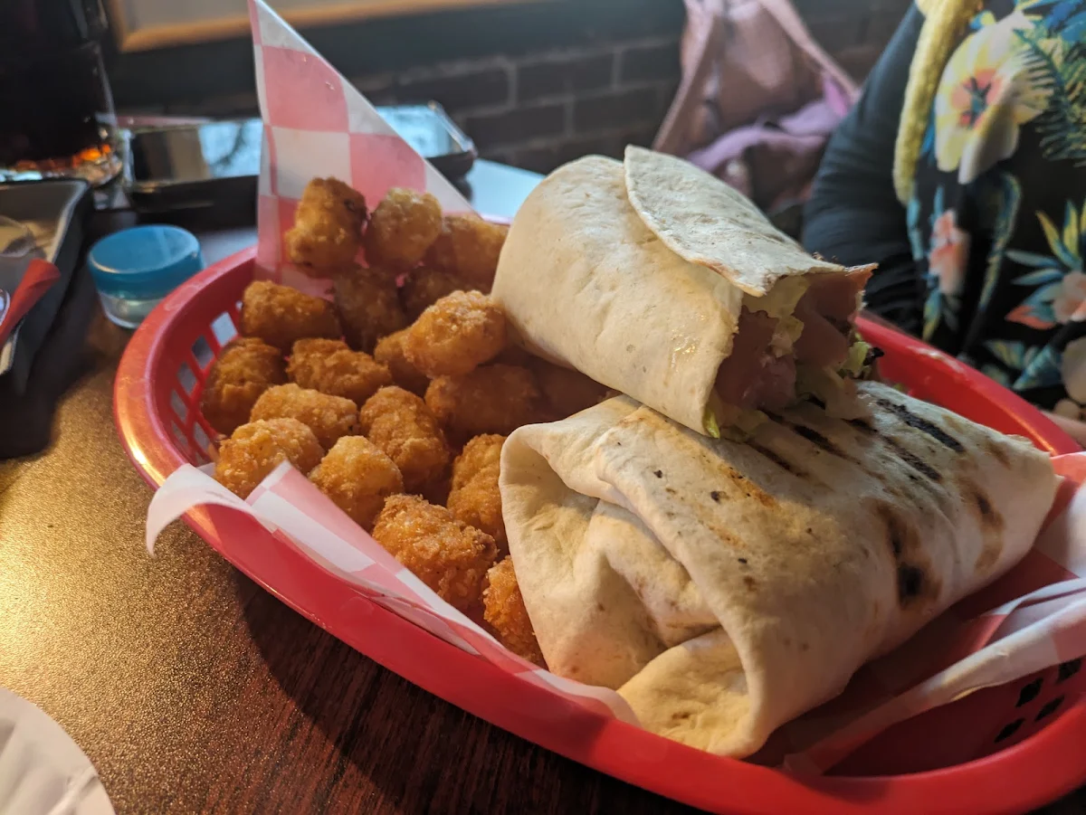 blt Wrap with Tater Tots