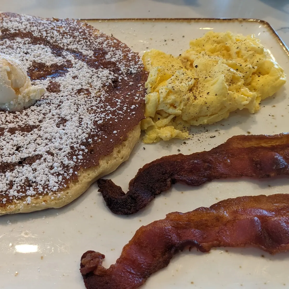 Cinnamon Chip Pancake Breakfast