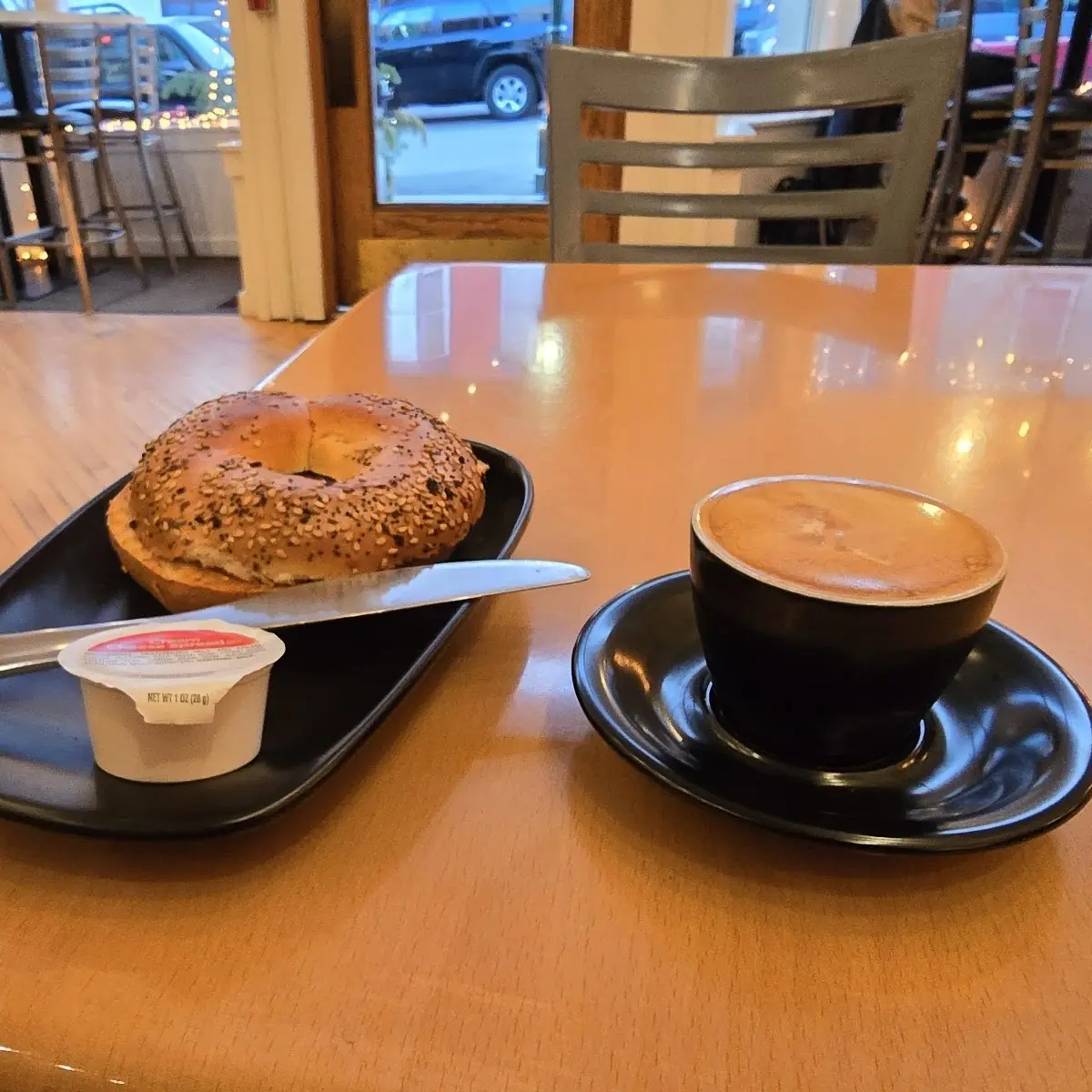 Cubano with Bagel and Cream Cheese