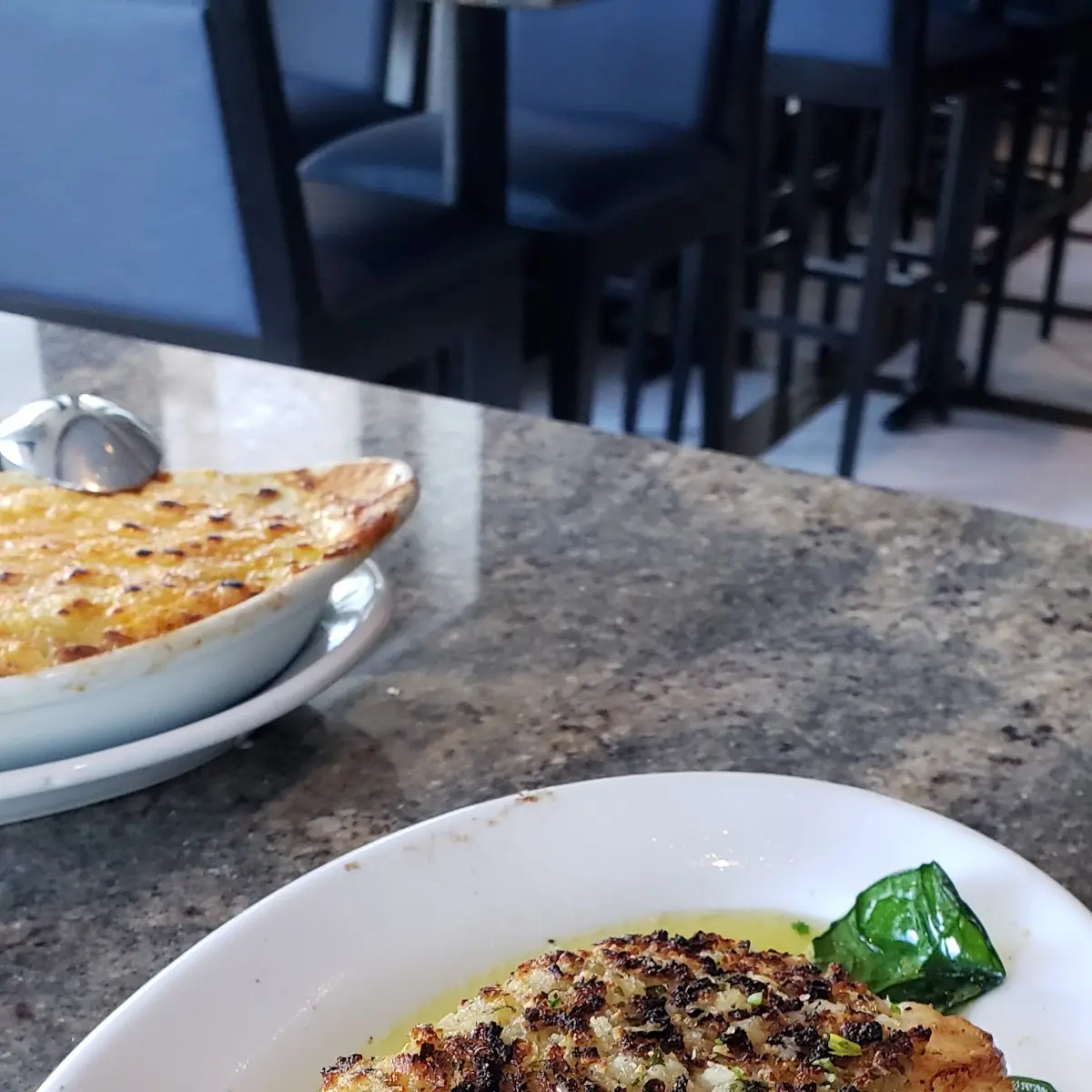 Garlic Crusted Sea Bass