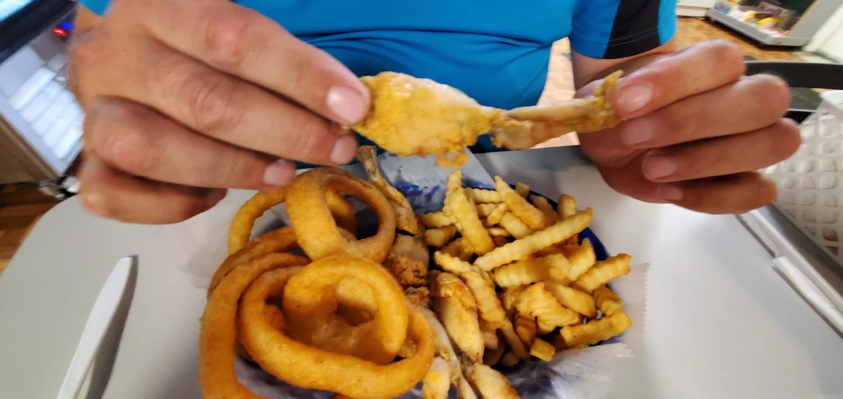 Frog Legs with Onion Rings