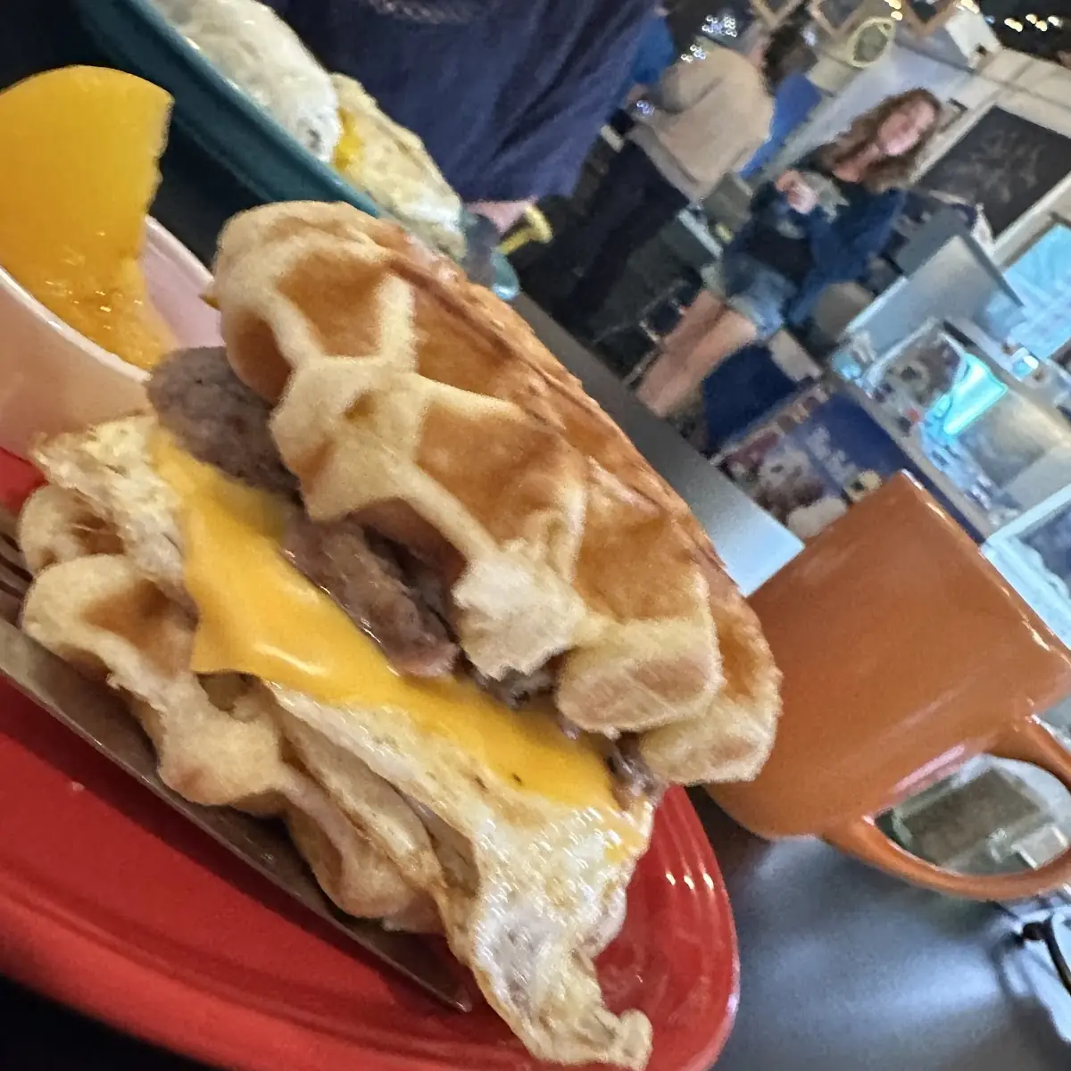 Waffle Breakfast Sandwiches