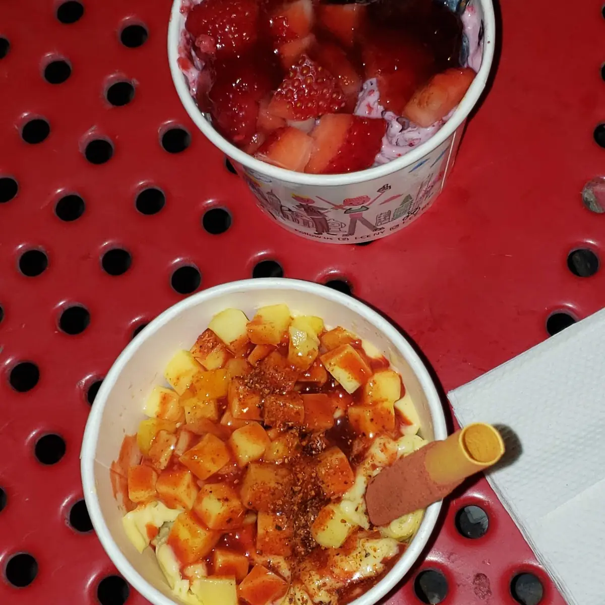 Rose Rolled Ice Cream Sundae