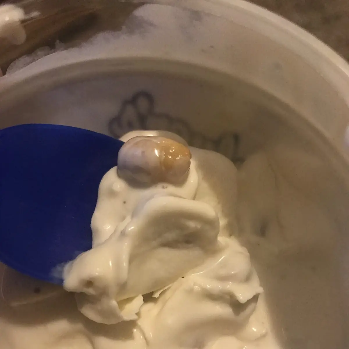 Vanilla Custard with Cookie Dough