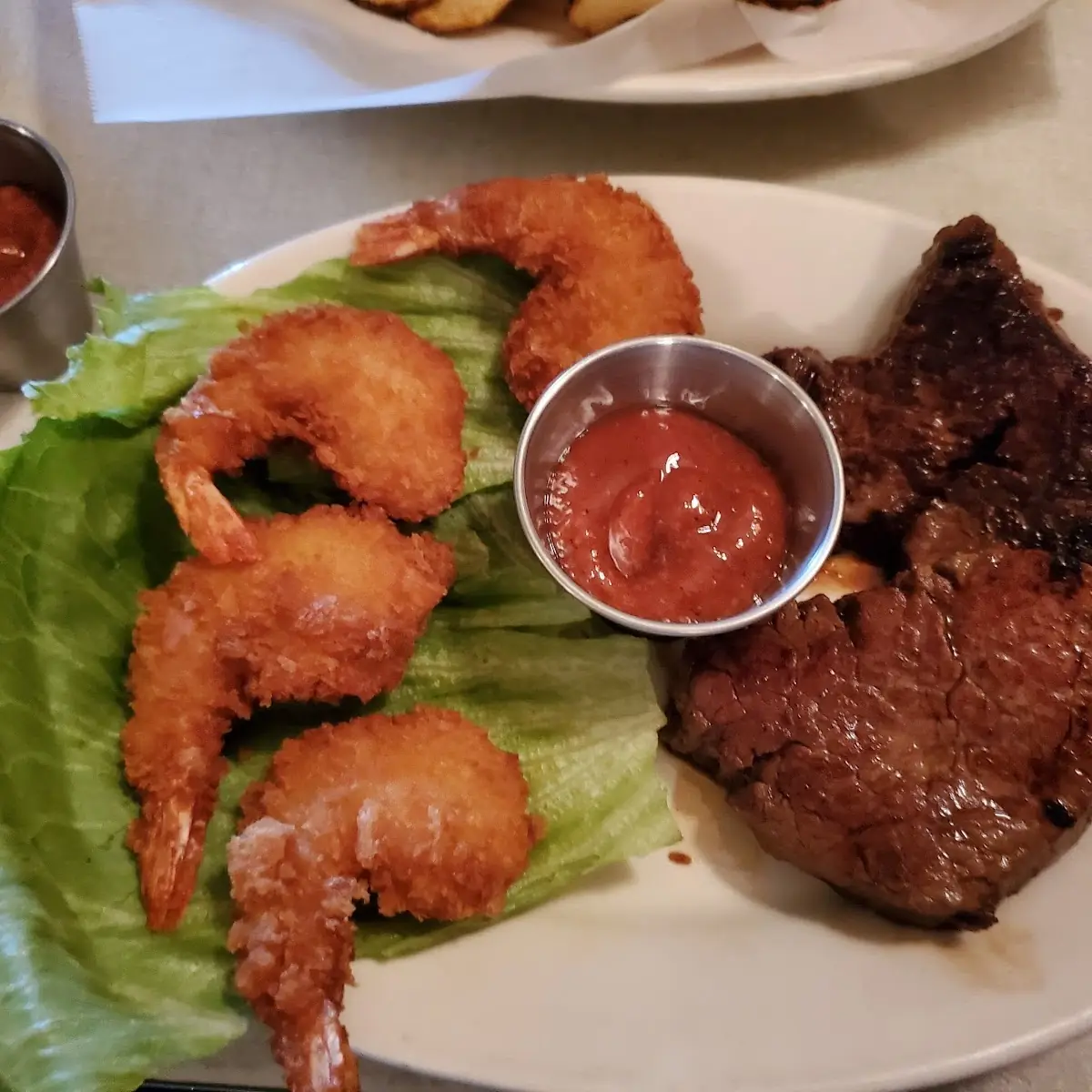 Filet Mignon and Shrimp