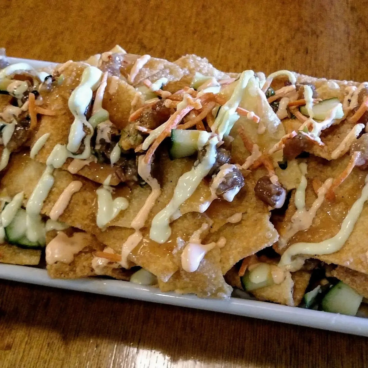 Ahi Tuna Poke Nachos