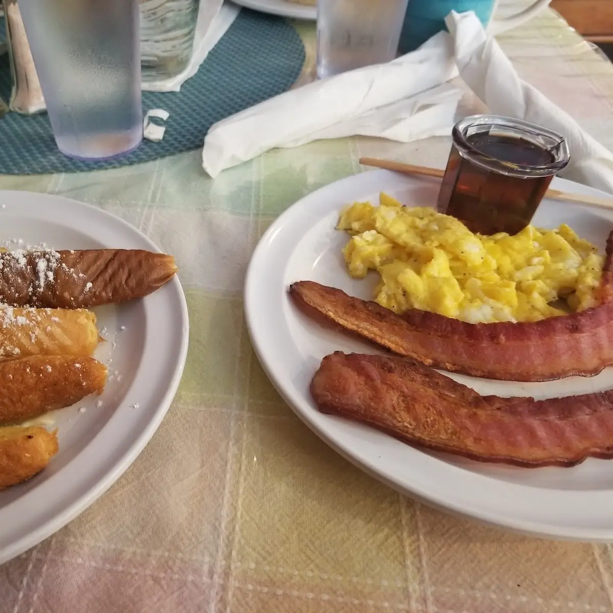French Toast with Eggs and Bacon