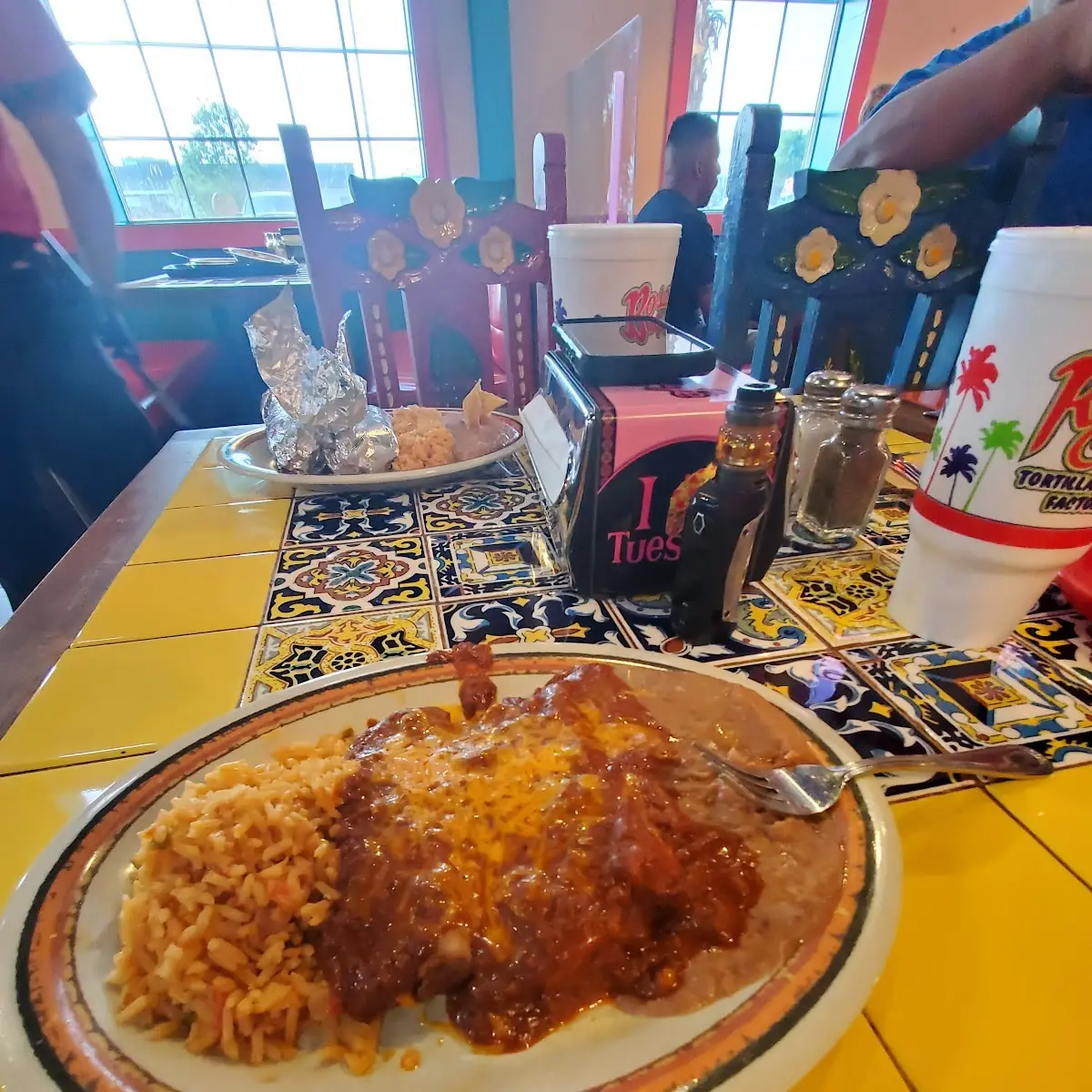 Smother Tamales Rice and Beans