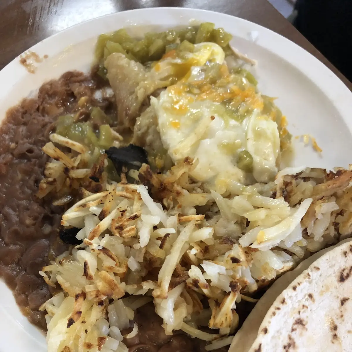 Refried Beans & Cheese