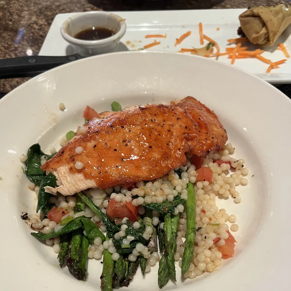 Enlightened Cherry Chipotle Glazed Salmon