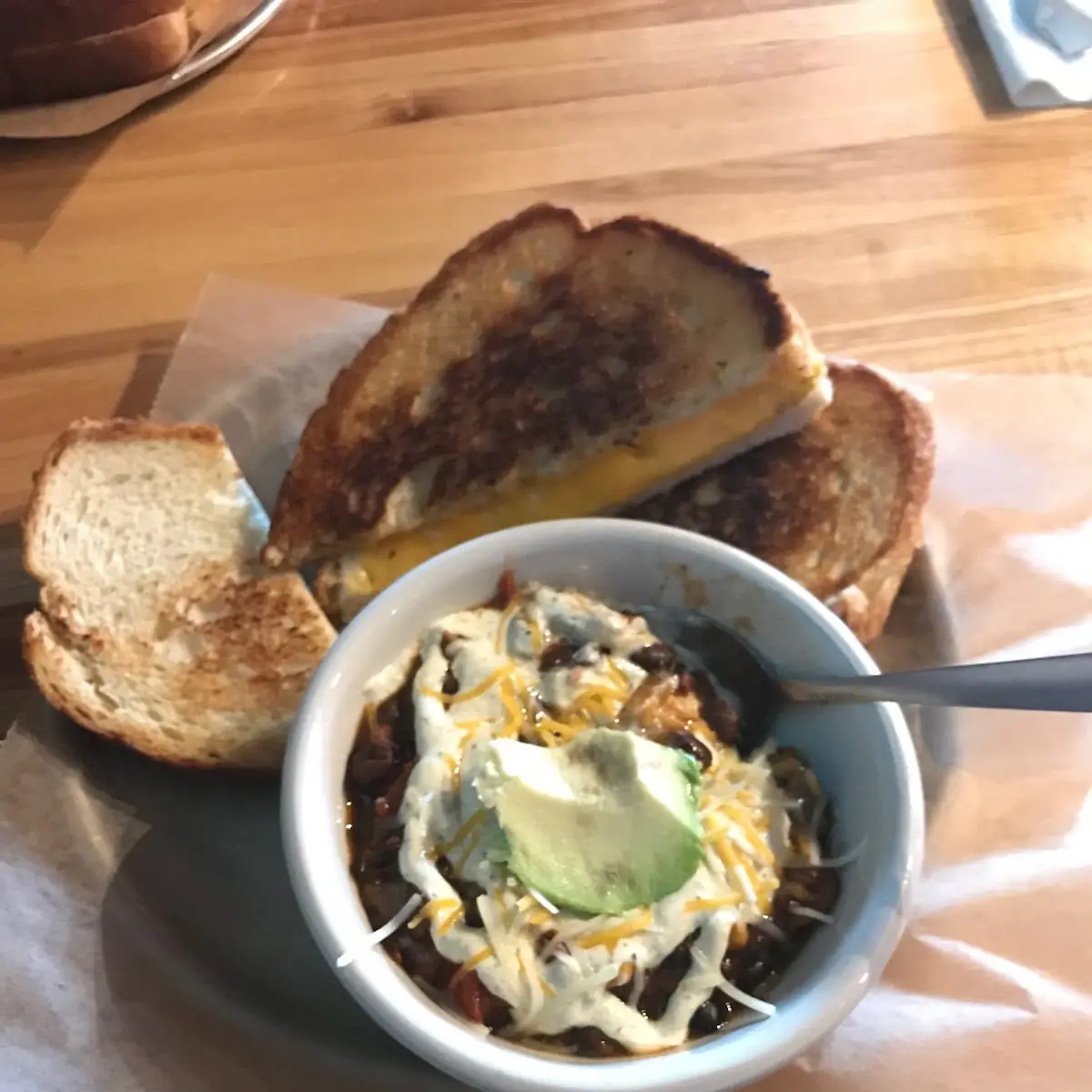 Southwestern Soup with Grilled Cheese