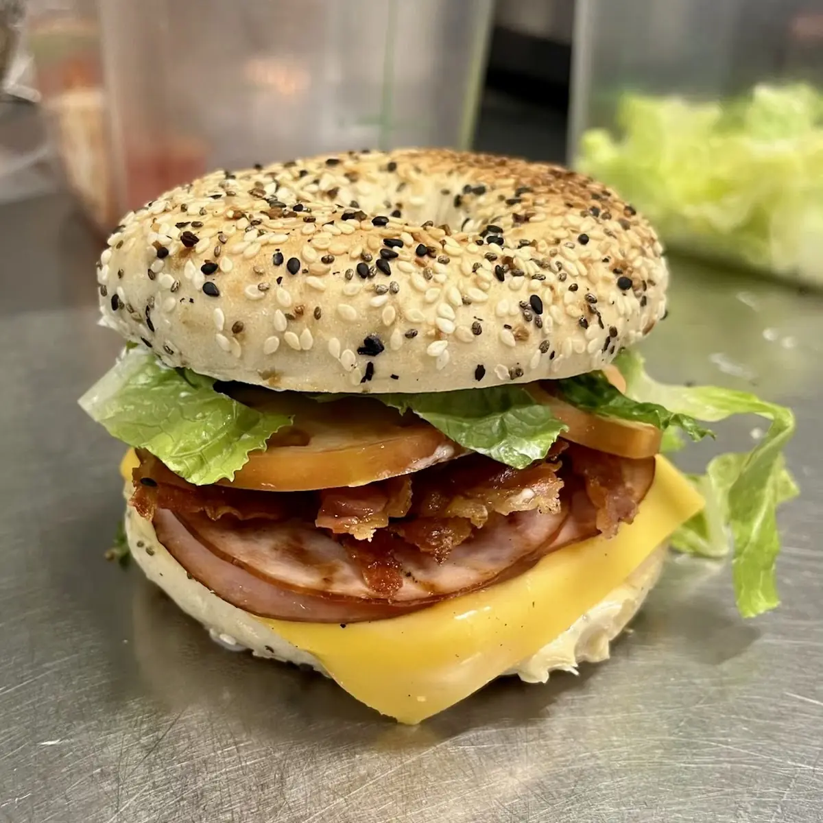 Custom Bagel Sandwich
