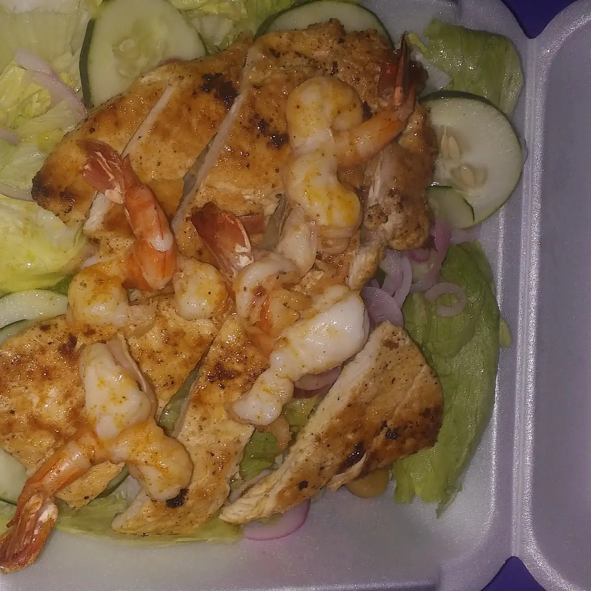 Grilled Chicken and Shrimp Salad