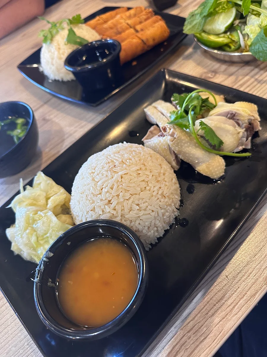 Hainanese Chicken Rice Platter