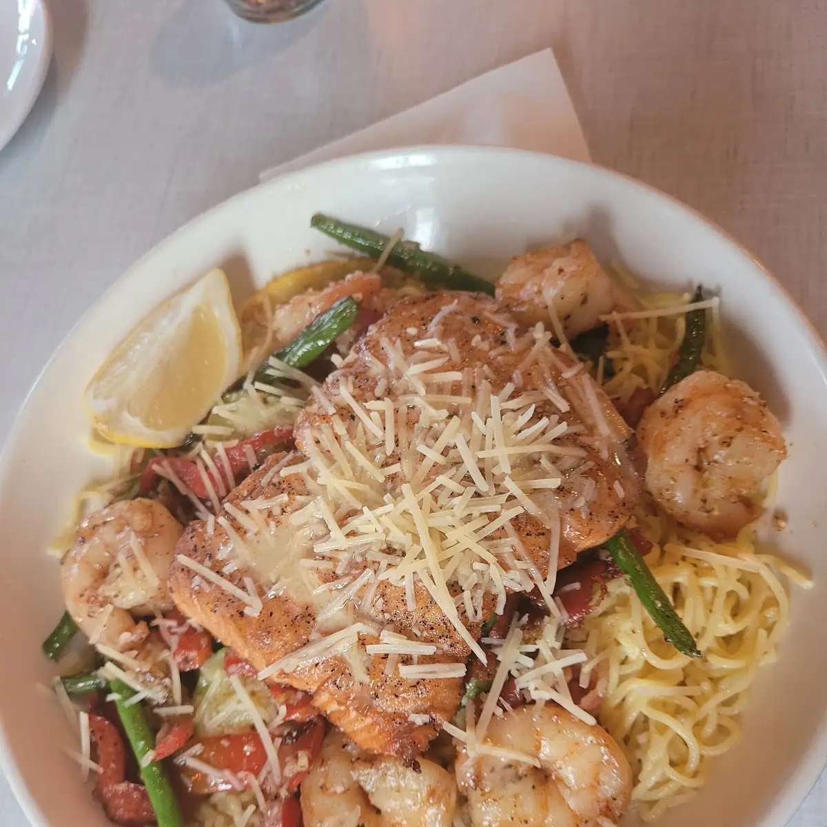 Shrimp Alfredo Fresca