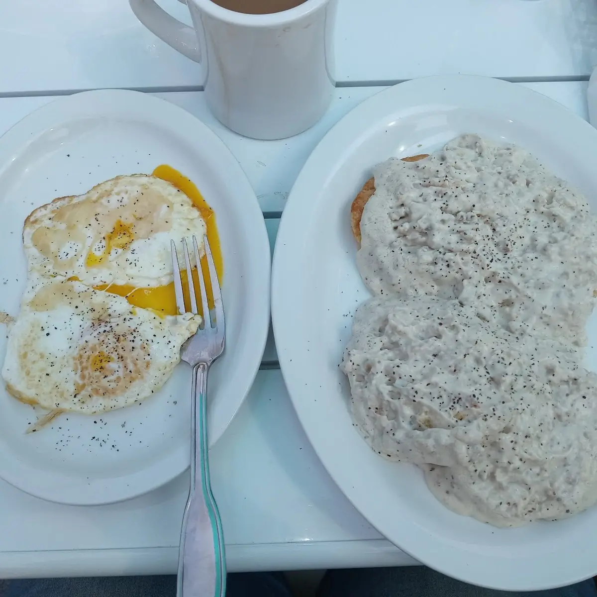 Sausage Gravy and Biscuit