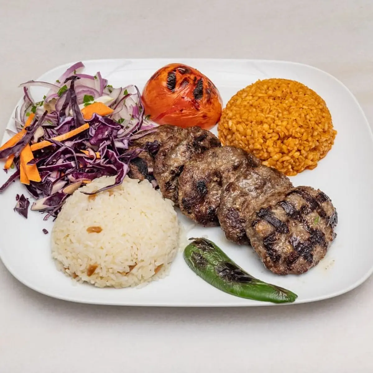 Half Adana Kebab Half Sis Kebab