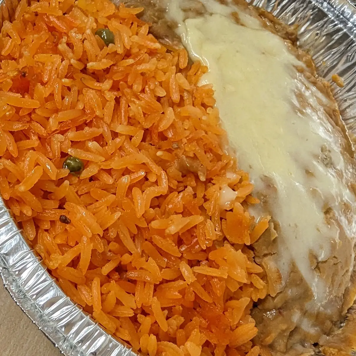 2. Enchilada, Rice & Beans