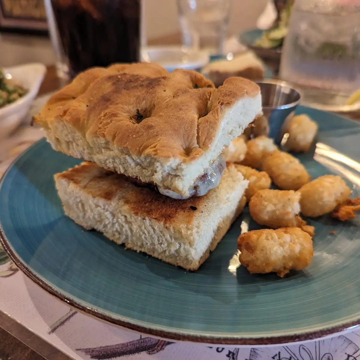 Burger and Tater Tots