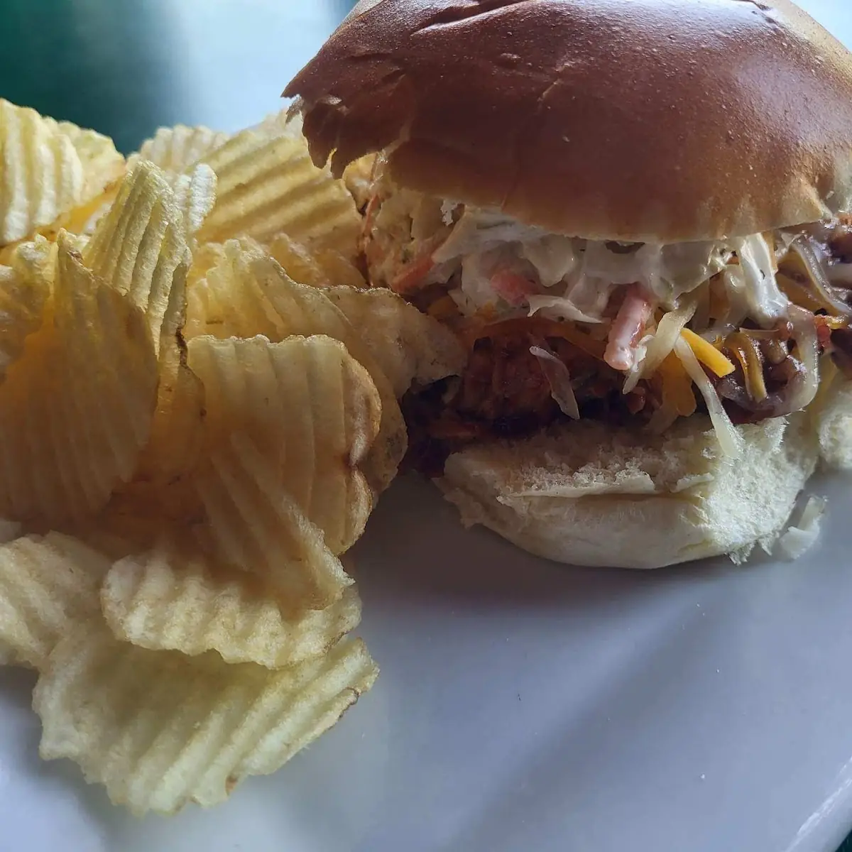 Dr Pepper Pulled Pork Sandwich