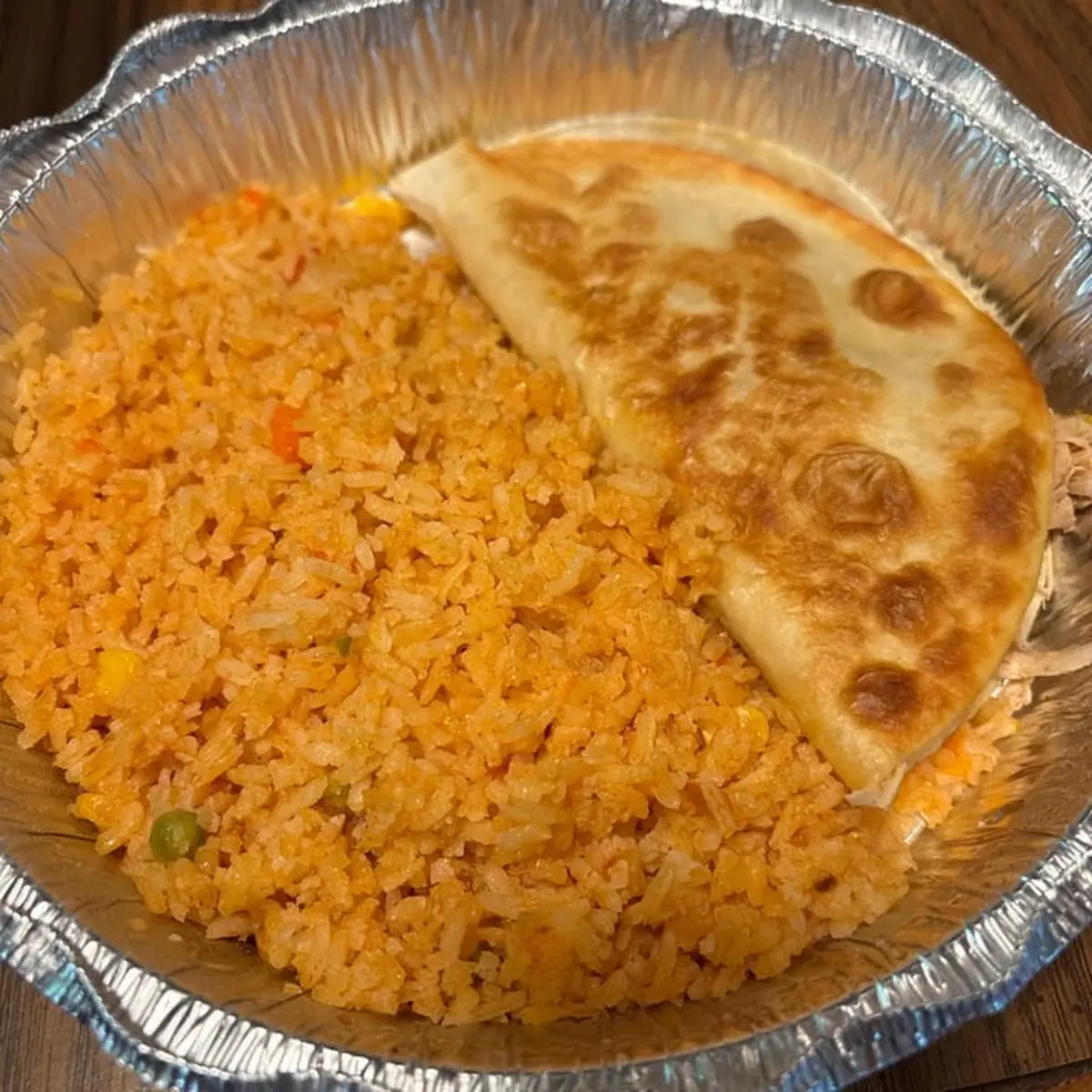 Two Enchiladas and Mexican Rice