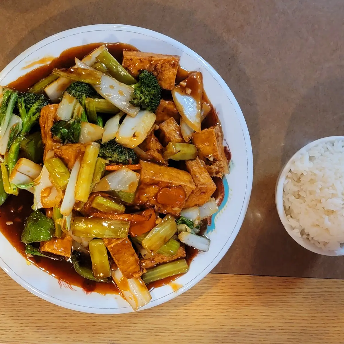 Tofu with Vegetable Soup