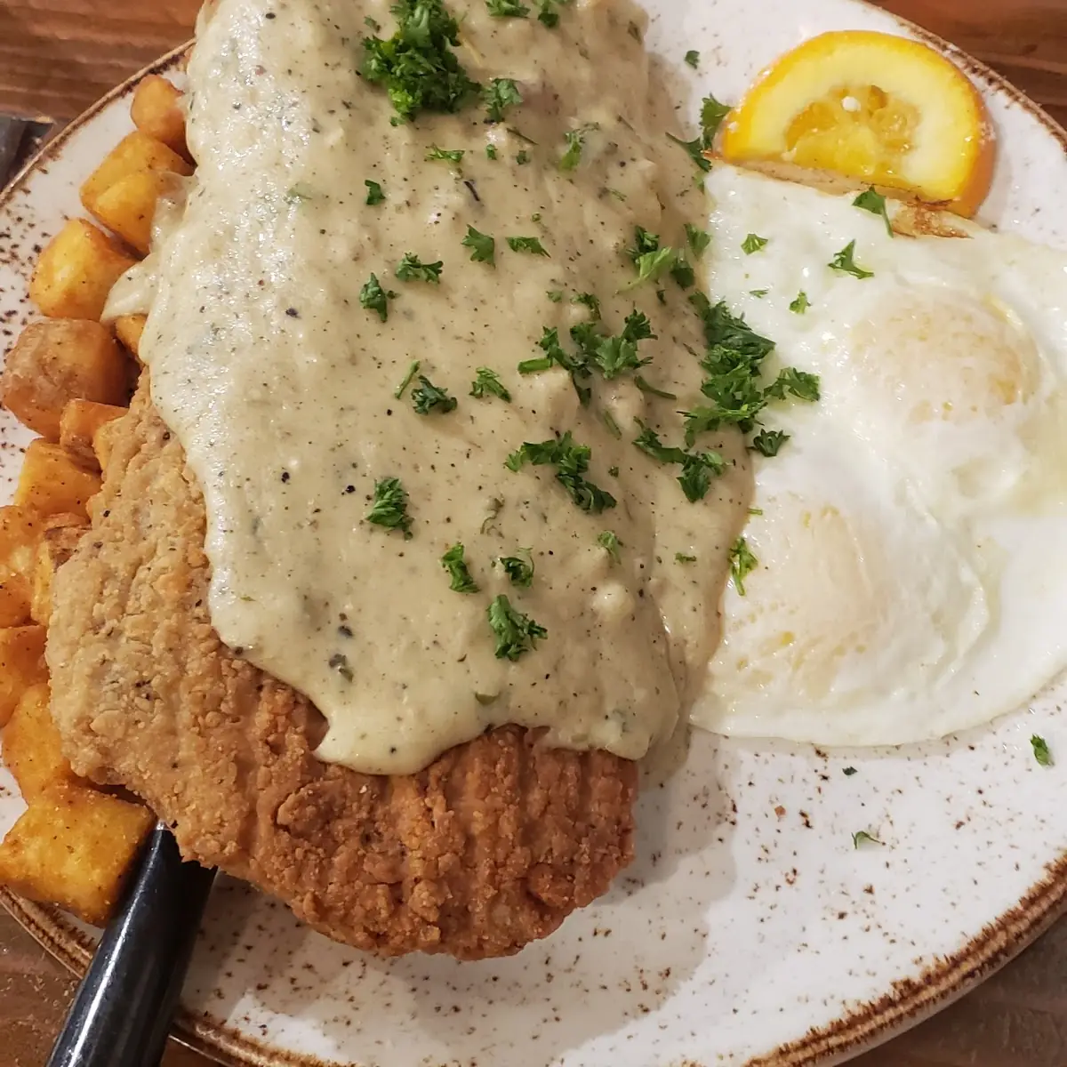 Chicken Fried Steak and Eggs