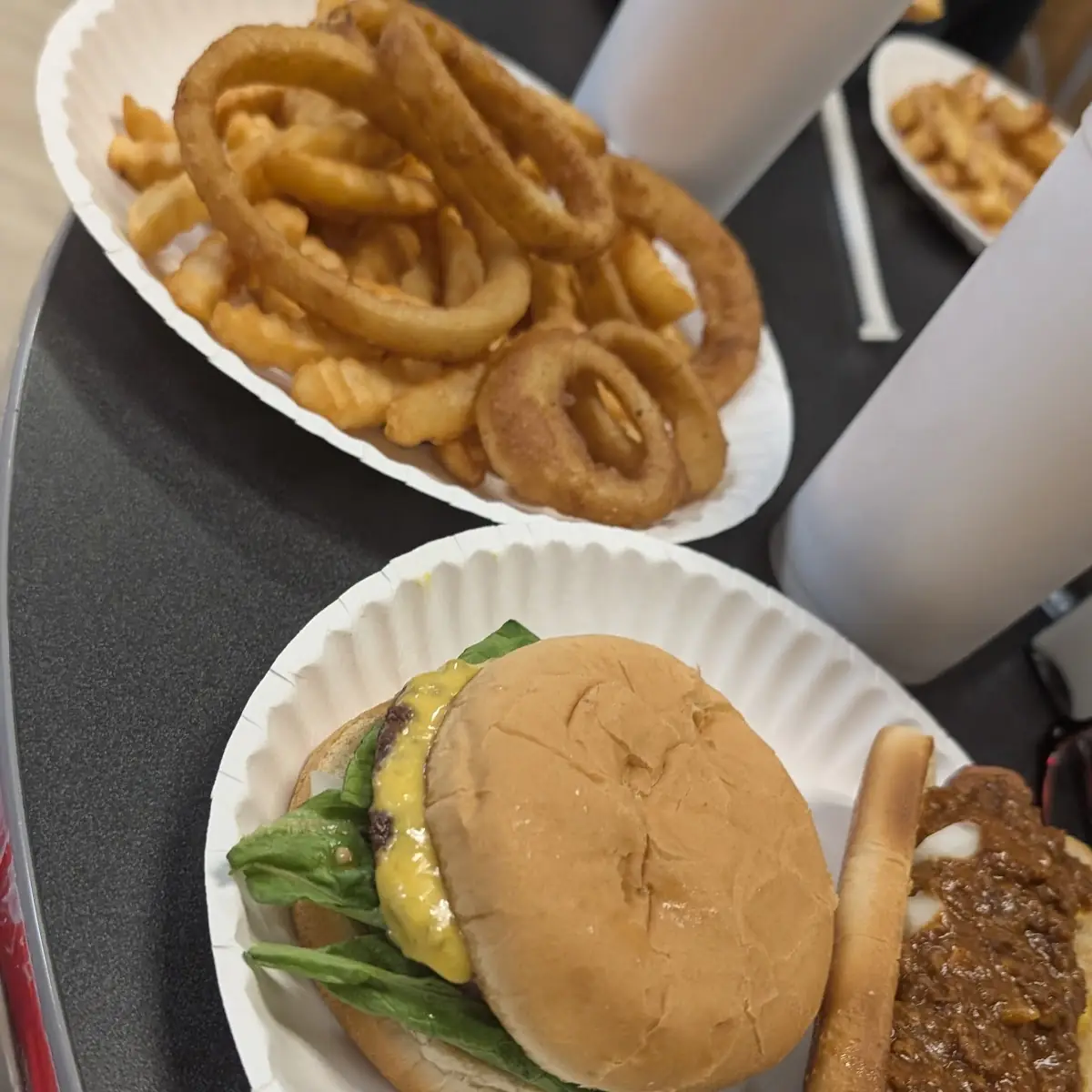 Fries & 1 2 Onion Rings