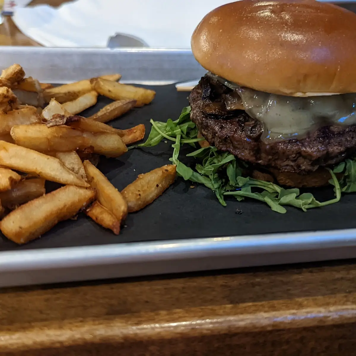 Mushroom Swiss Burger