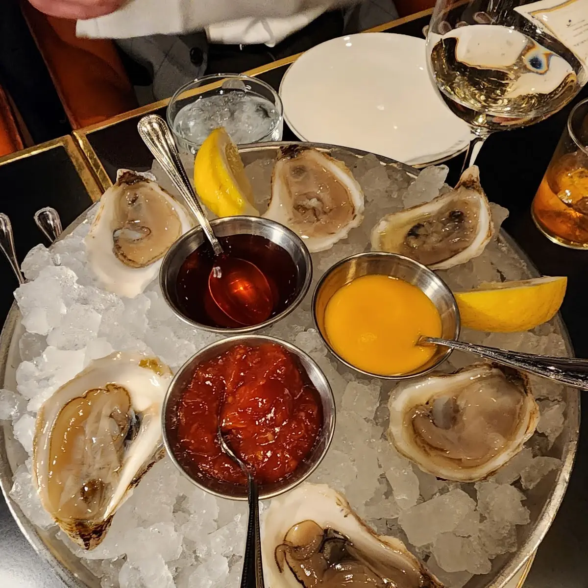 Fresh Oysters with Two Sauces