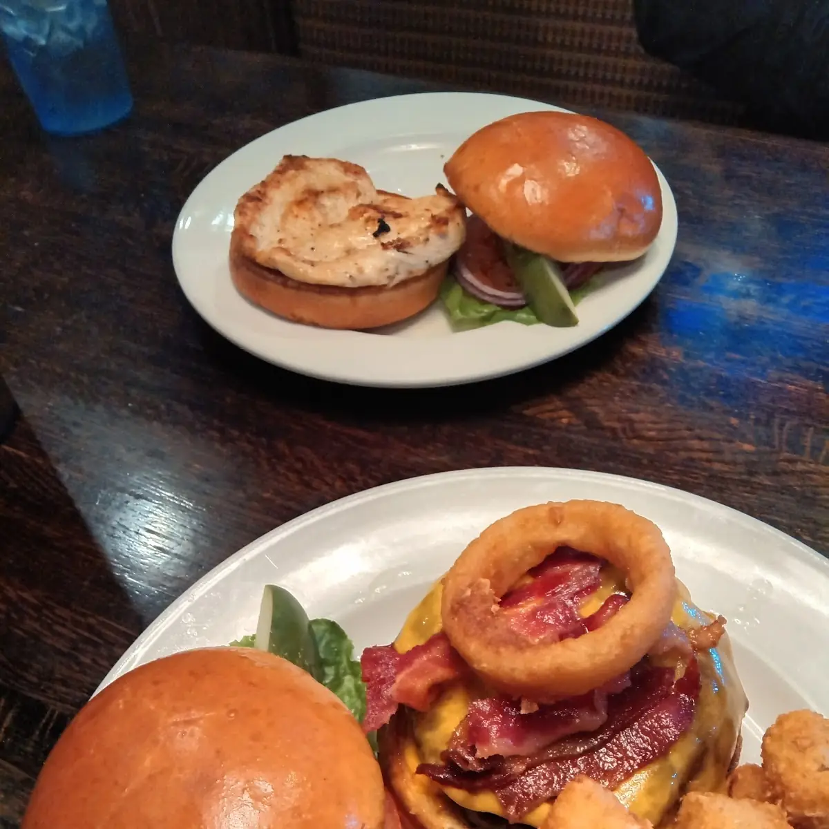 Western Burger and Chicken Sandwich
