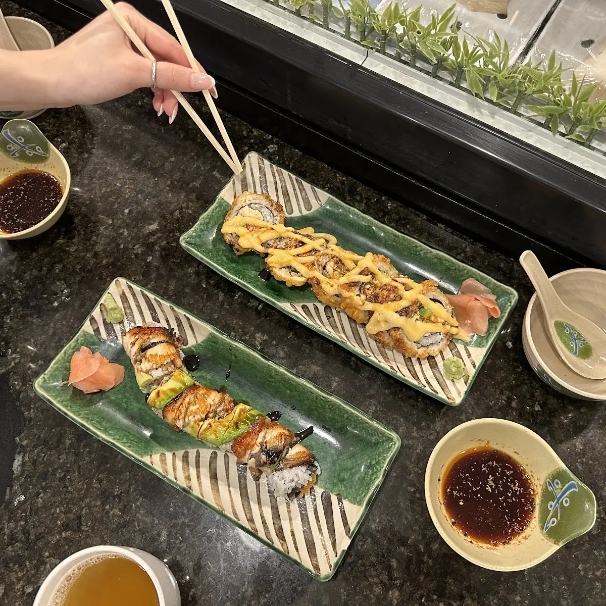 Las Vegas Roll and Dragon Roll